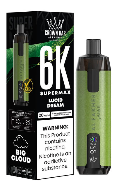 Al Fakher Supermax 6000 Disposable Vape - (BOX OF 10) - 0.6%