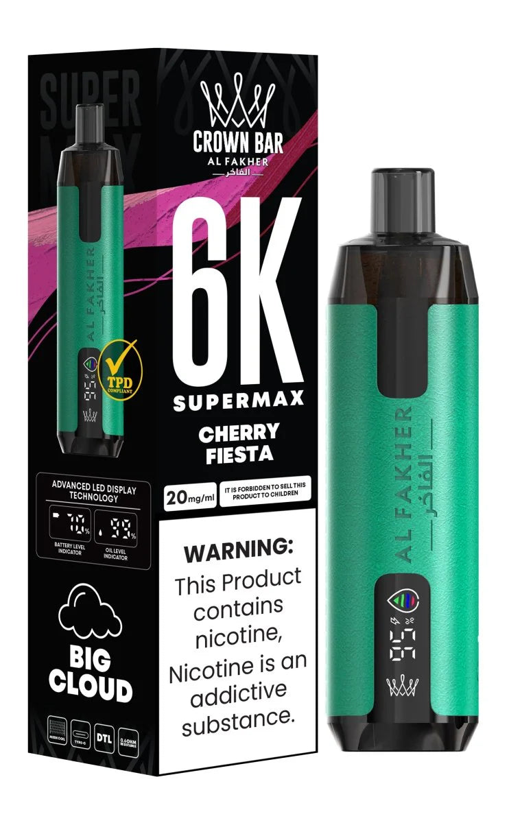 Al Fakher Supermax 6000 Disposable Vape - (BOX OF 10) - 0.6%