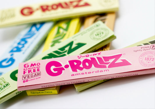 G Rollz Dr.Whisk3rz King Size Slim Rolling Papers + Tips + Poker