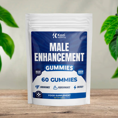 Kozi Wellbeing Health Supplement Male Enhancement Gummies 60 Pack High Strength