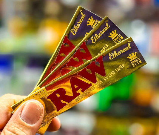 Raw Ethereal King Size Slim Rolling Papers (Full Box of 50)