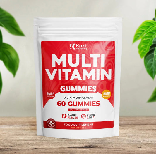 Kozi Wellbeing Health Supplement Multi Vitamin Gummies 60 Pack High Strength