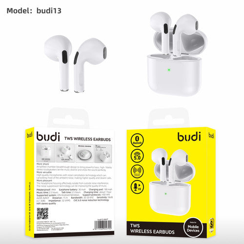 Budi 5.3 TWS Wireless Earbuds
