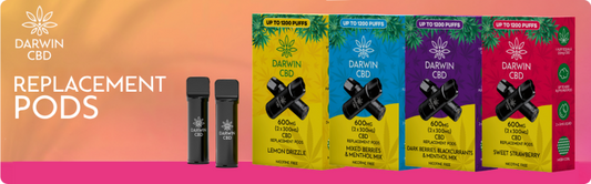 Darwin CBD (2x450mg) CBD Replacement Pods 1,200 Puffs