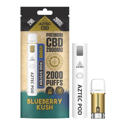 Aztec CBD 4000mg Broad Spectrum CBD Pods 2ml 4,000 Puffs 2 Pieces