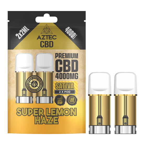 Aztec CBD 4000mg Broad Spectrum CBD Pods 2ml 4,000 Puffs 2 Pieces