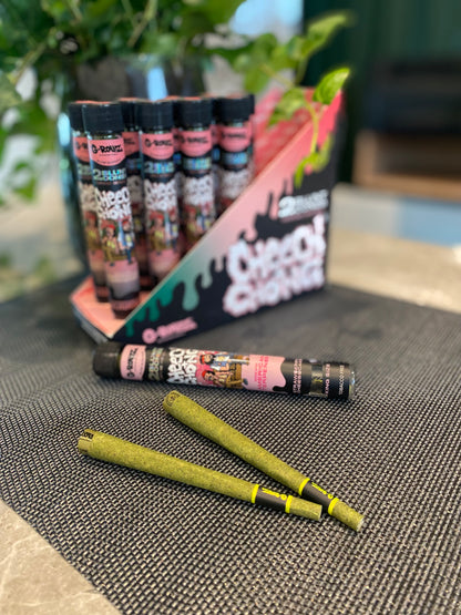 G Rollz Cheech & Chong Pre Rolled Cones 2pc Glass Tube