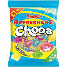 Swizzels Refreshers Choos – Soft Texture Chews (Vegan) – 115g