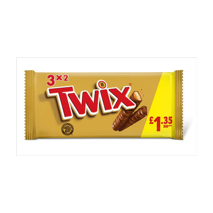 Twix 3x2 Packs Chocolate 120g