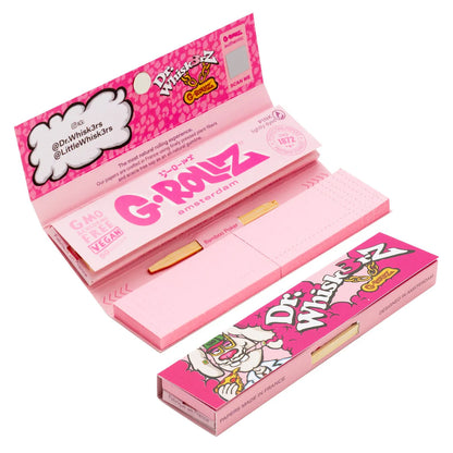 G Rollz Dr.Whisk3rz King Size Slim Rolling Papers + Tips + Poker