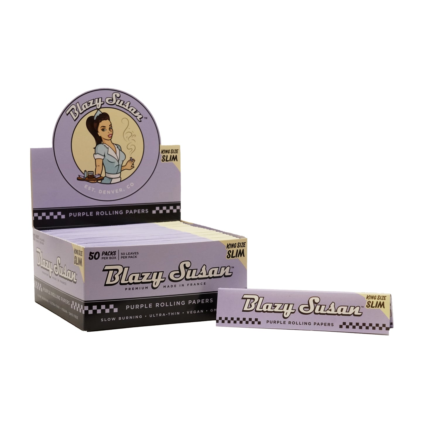 Blazy Susan King Size Slim Rolling Papers x 1 Booklet