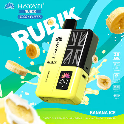 Hayati Rubik 7000+ Puff Rechargeable Vape Pod (Pack of 5)