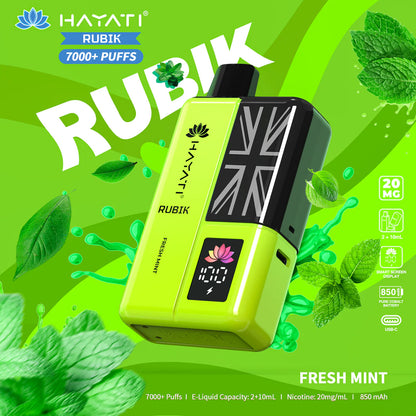 Hayati Rubik 7000+ Puff Rechargeable Vape Pod (Pack of 5)