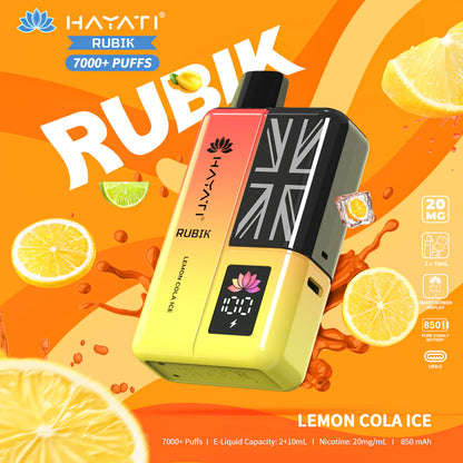 Hayati Rubik 7000+ Puff Rechargeable Vape Pod (Pack of 5)