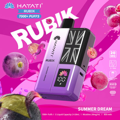 Hayati Rubik 7000+ Puff Rechargeable Vape Pod (Pack of 5)