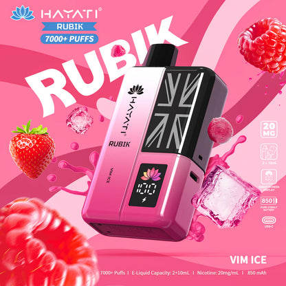 Hayati Rubik 7000+ Puff Rechargeable Vape Pod (Pack of 5)