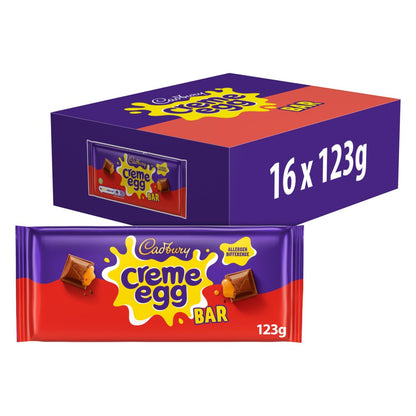 Cadbury Creme Egg Chocolate Bar 123g (Full Box of 16)