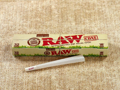 Raw King Size Pre Rolled Cones 32pc