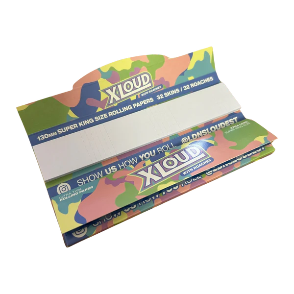 XLoud Extra Long Rolling Papers With Roach