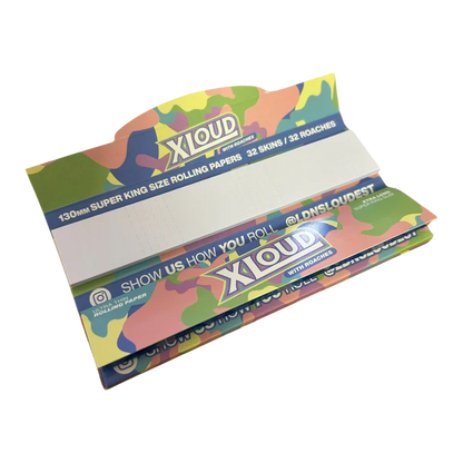 XLoud Extra Long Rolling Papers With Roach