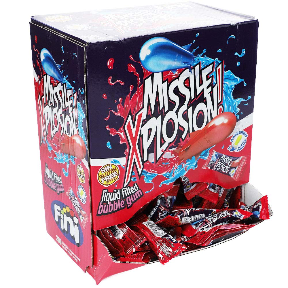 Fini Missile Xplosion Liquid Filled Bubble Gum (Full Box of 200)
