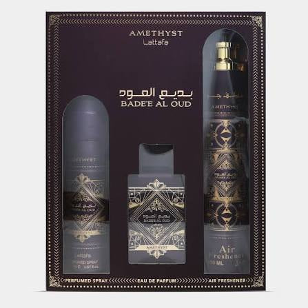 Bade'e Al Oud by Lattafa Gift Set