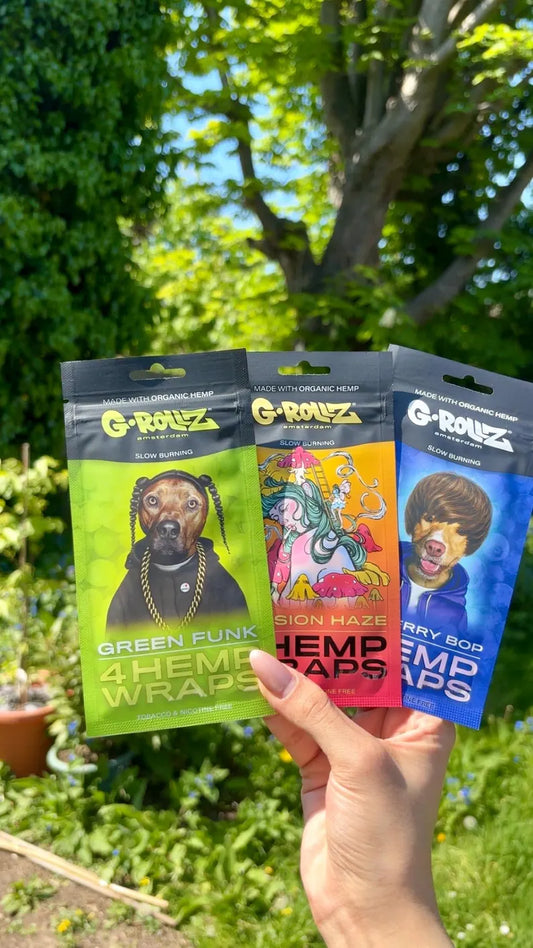 G Rollz Organic Wraps Slow Burning 4 In 1 Pack Various Flavours