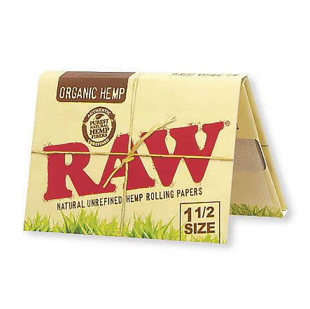 Raw Unrefined Hemp Rolling Papers 1 1/2 Size