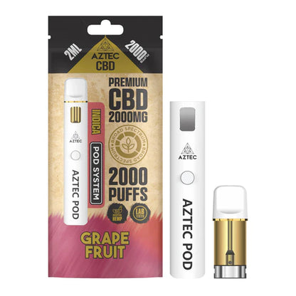 Aztec CBD 2000mg Broad Spectrum Rechargeable Vape