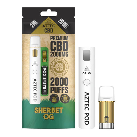 Aztec CBD 2000mg Broad Spectrum Rechargeable Vape
