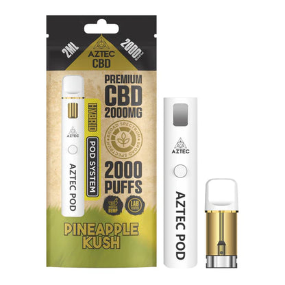Aztec CBD 2000mg Broad Spectrum Rechargeable Vape