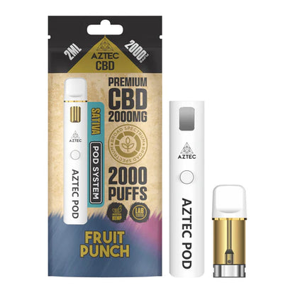 Aztec CBD 2000mg Broad Spectrum Rechargeable Vape