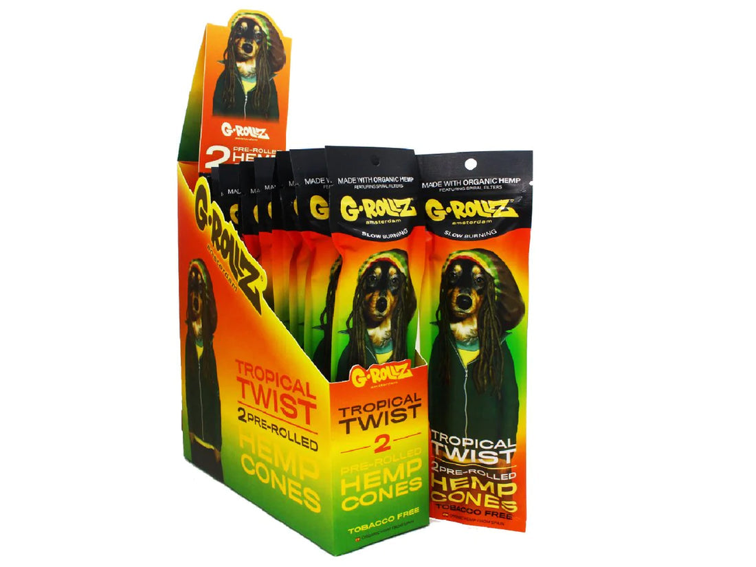 G Rollz Pre Rolled Organic Cones Slow Burning 2 In 1 Pack