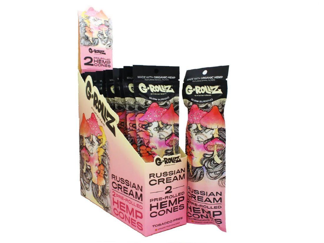 G Rollz Pre Rolled Organic Cones Slow Burning 2 In 1 Pack