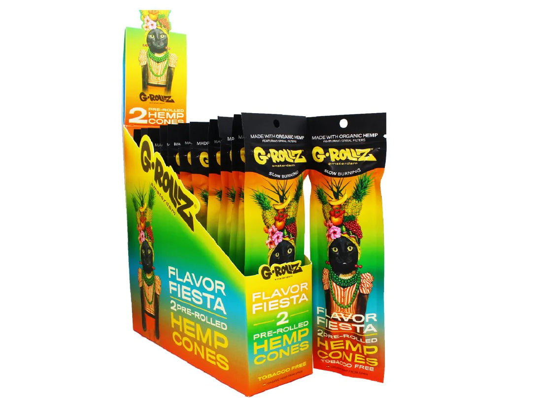 G Rollz Pre Rolled Organic Cones Slow Burning 2 In 1 Pack