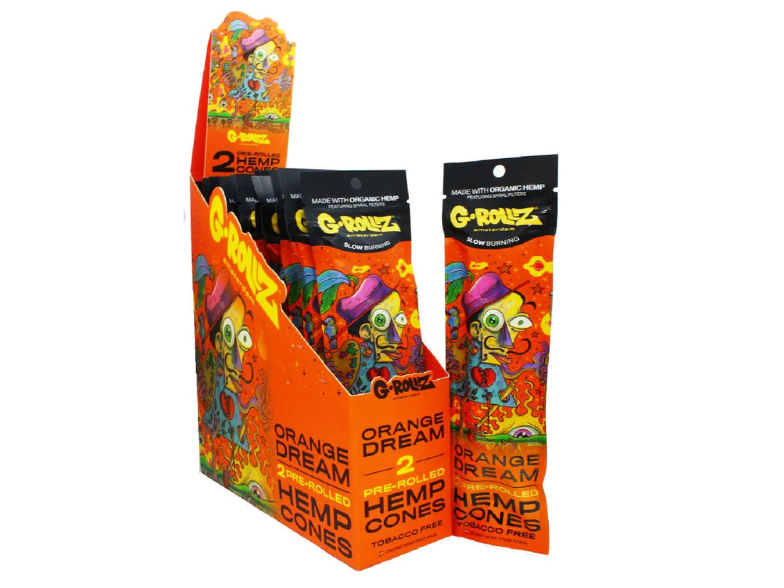G Rollz Pre Rolled Organic Cones Slow Burning 2 In 1 Pack