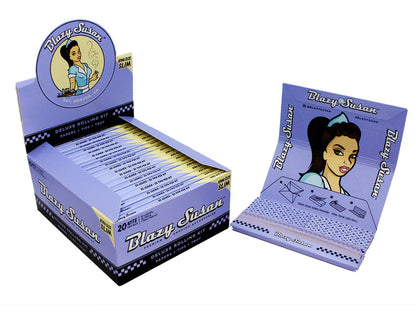 Blazy Susan King Size Slim Deluxe Rolling Kit Papers Tips Tray x 1 Packet