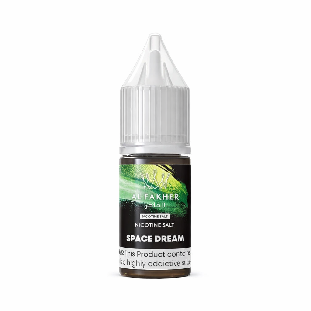 Al Fakher Nicotine Salt 10ml bottle shown upright on a plain background with branded label and safety warning visible.