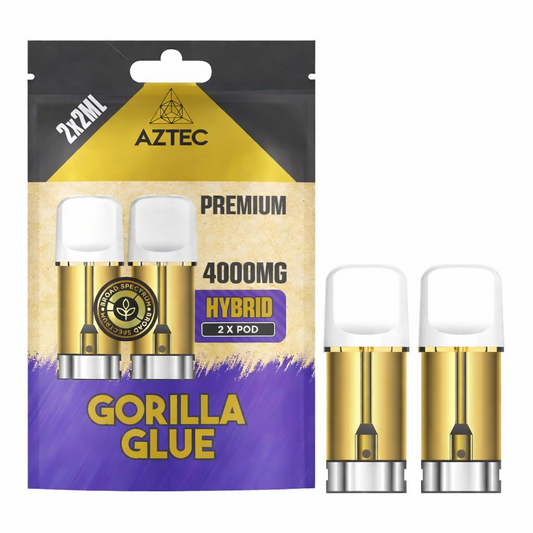 Aztec replacement pods displayed on a pure white background with clear pod and label detailing.
