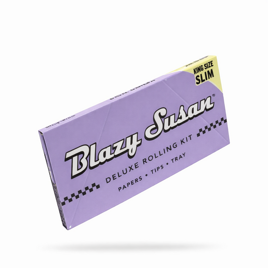 Blazy Susan King Size Slim Deluxe Rolling Kit single pack shown in purple branded packaging on a pure white background.