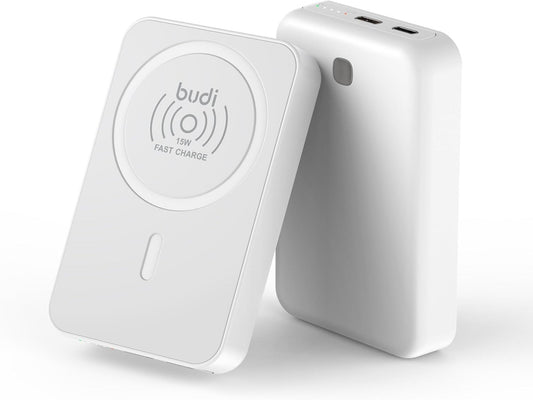Budi 20W Magnetic Wireless Power Bank 10000 mAh Dual Input