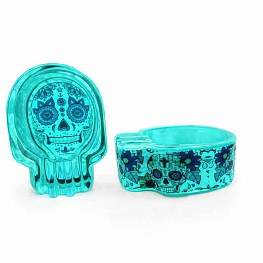 Chongz glow‑in‑the‑dark ashtray displayed on a clean white background with its circular design and luminous detailing.