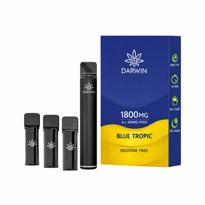 Darwin device displayed on a pure white background with clear hardware detailing and clean label presentation.