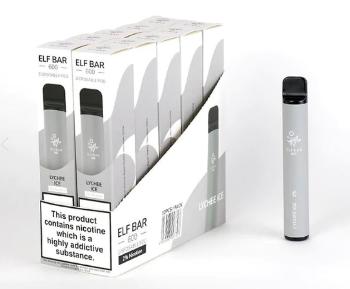 Elf Bar 600 Puffs Disposable Vape Pod (BOX OF 10)