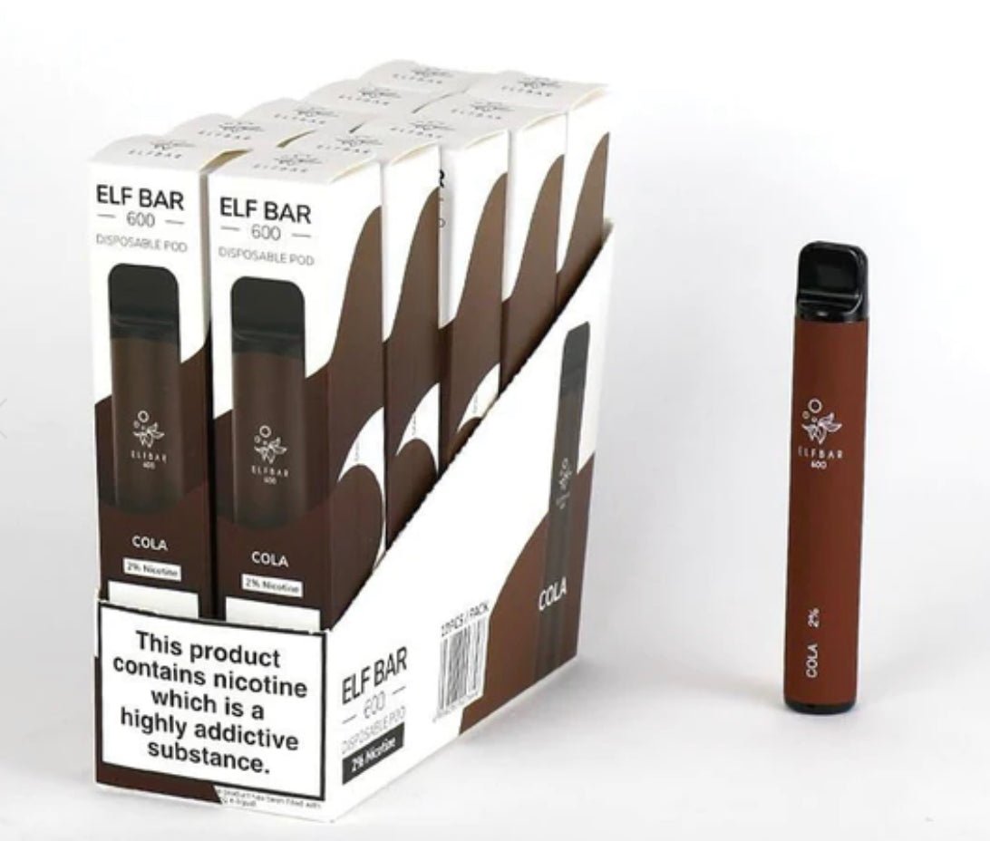 Elf Bar 600 Puffs Disposable Vape Pod (BOX OF 10)