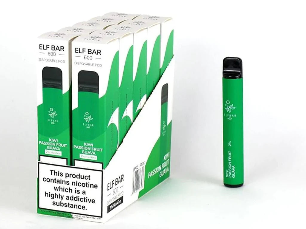 Elf Bar 600 Puffs Disposable Vape Pod (BOX OF 10)