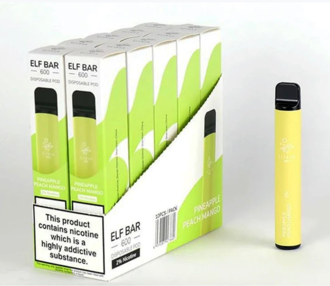 Elf Bar 600 Puffs Disposable Vape Pod (BOX OF 10)