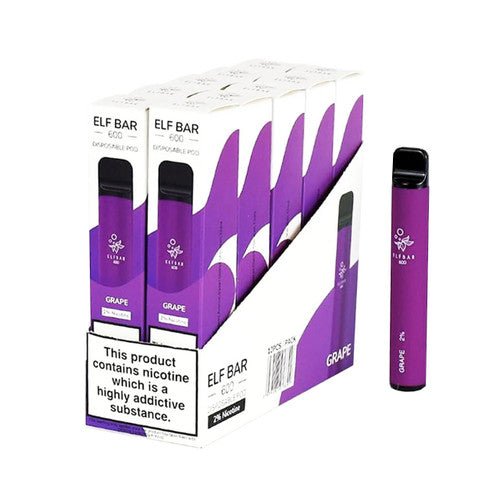 Elf Bar 600 Puffs Disposable Vape Pod (BOX OF 10)