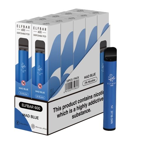 Elf Bar 600 Puffs Disposable Vape Pod (BOX OF 10)