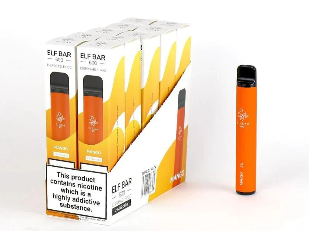 Elf Bar 600 Puffs Disposable Vape Pod (BOX OF 10)